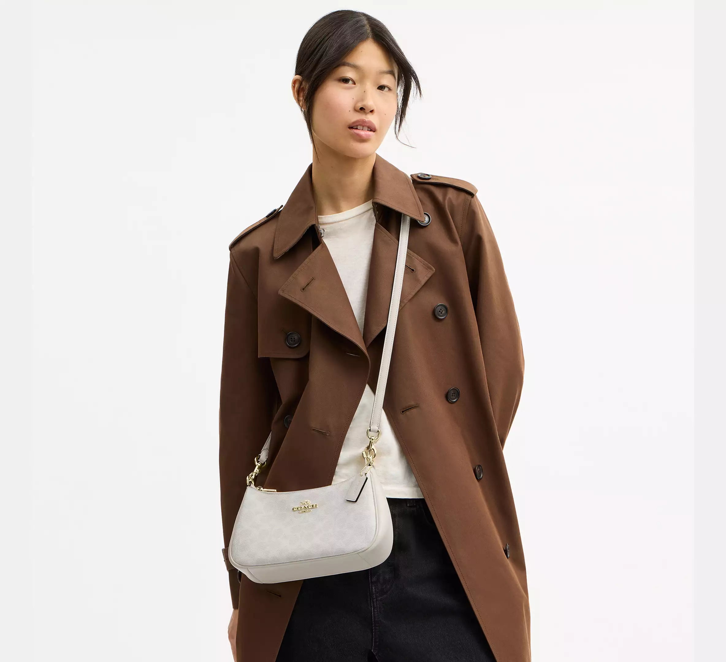 Sac épaule Teri en toile exclusive